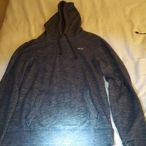 Heather Navy Hollister hoodie sweatshirt